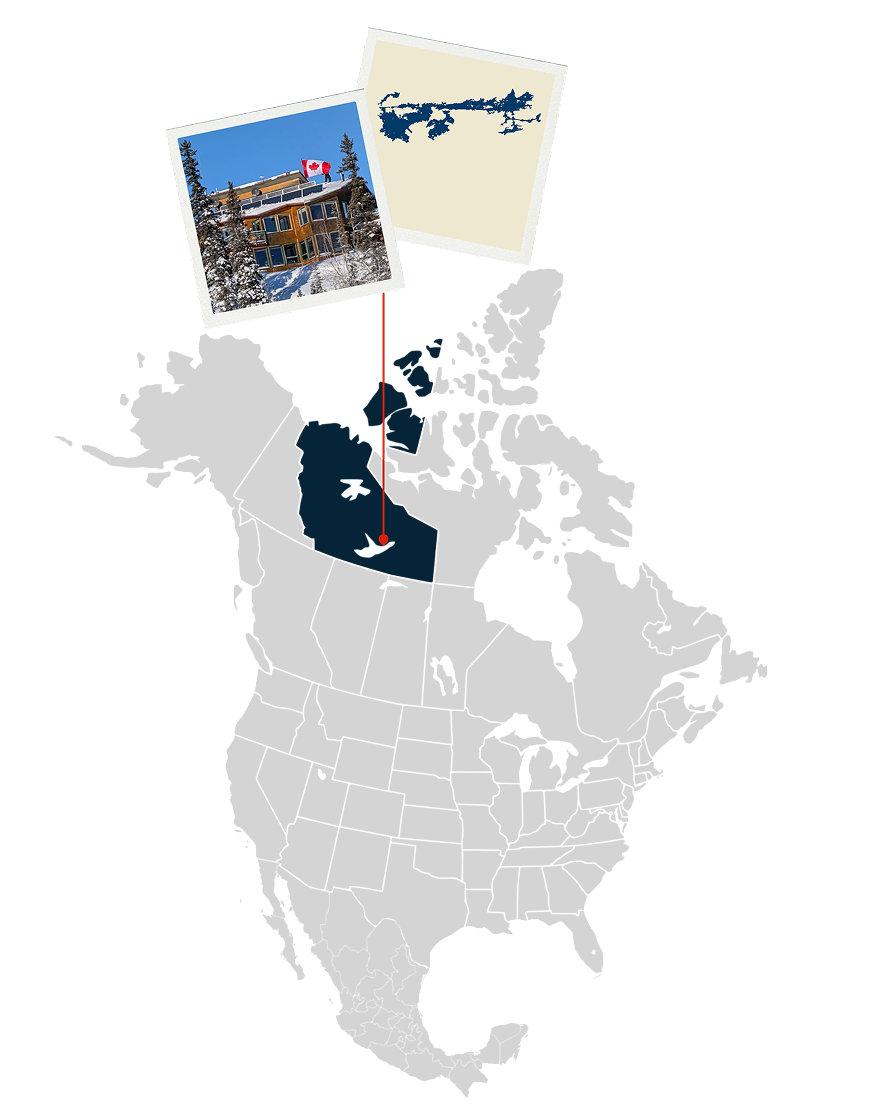 Blachford on map of North America